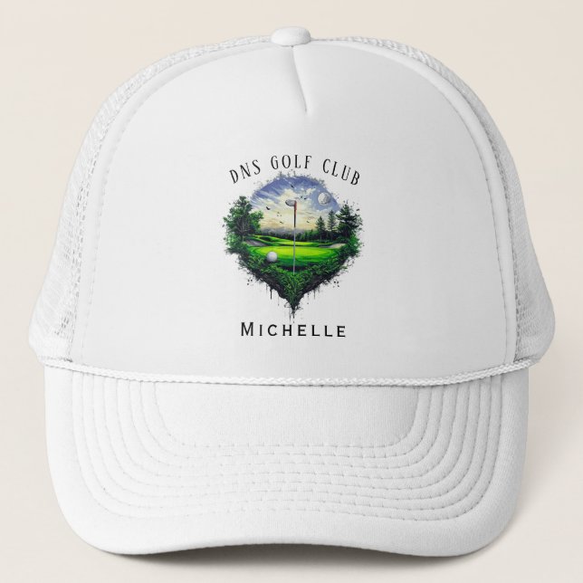 Casquette de camionneur classique avec nom de club (Devant)