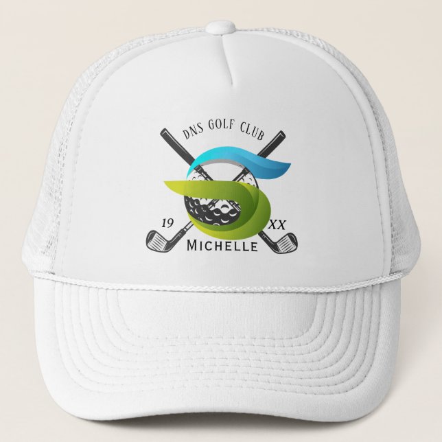 Casquette de camionneur classique avec nom de club (Devant)