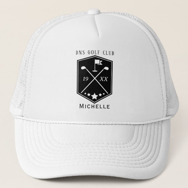 Casquette de camionneur classique avec nom de club (Devant)