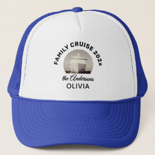 Casquette de camionneur classique bleu personnalis