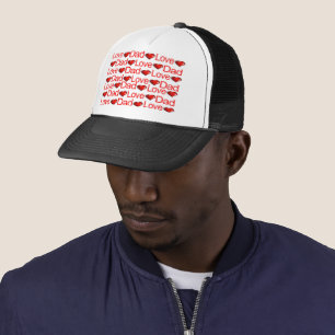 Casquette de camionneur Cœurs Rouges Papa chéri
