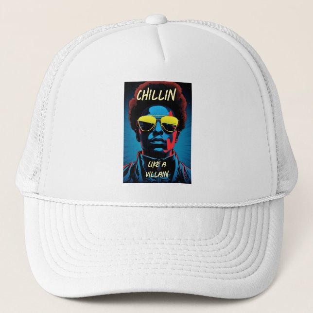 Casquette de camionneur comme un méchant (Devant)