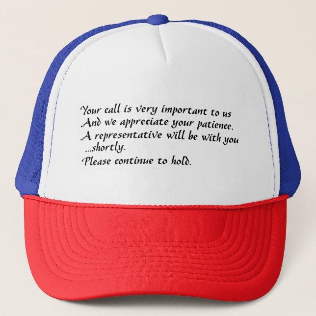 Casquette de camionneur Continue To Hold (Devant)