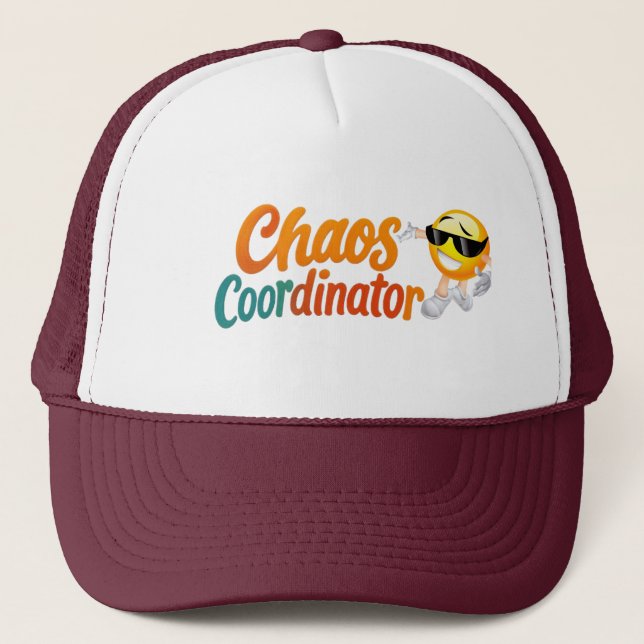 Casquette de camionneur Coordinatrice de chaos – C (Devant)