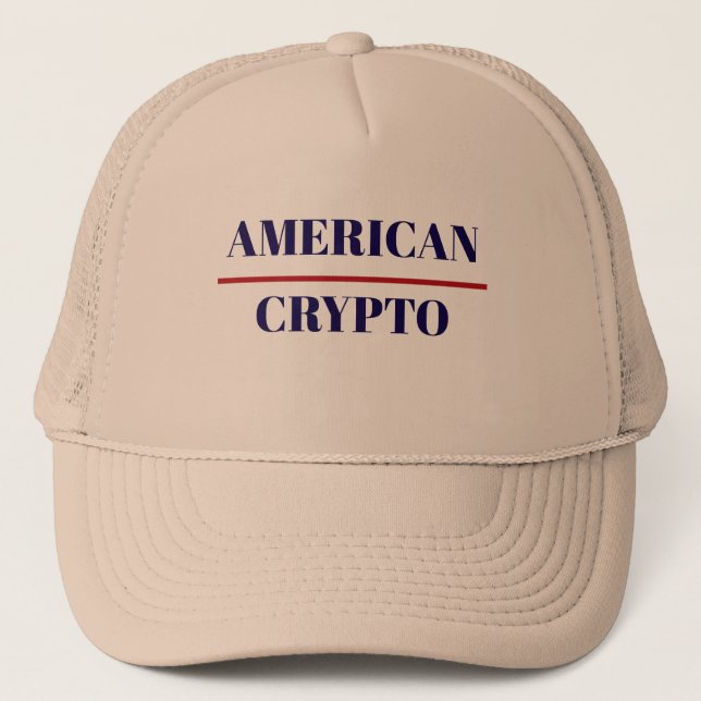 Casquette de camionneur crypto américaine (Devant)