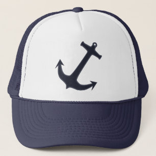 Casquette de camionneur d'Ancre de bleu marine