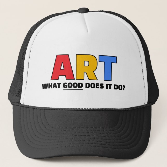 Casquette de camionneur d'art (Devant)
