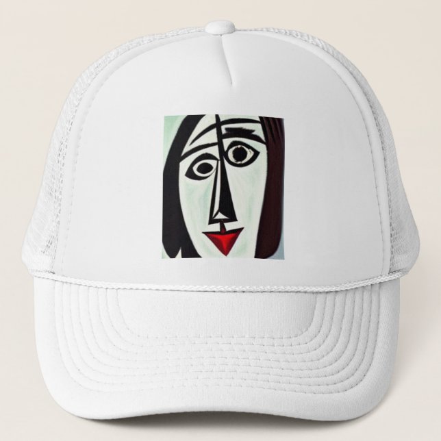 Casquette de camionneur d'art abstrait (Devant)