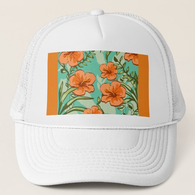 Casquette de camionneur d'art hawaïen (Devant)