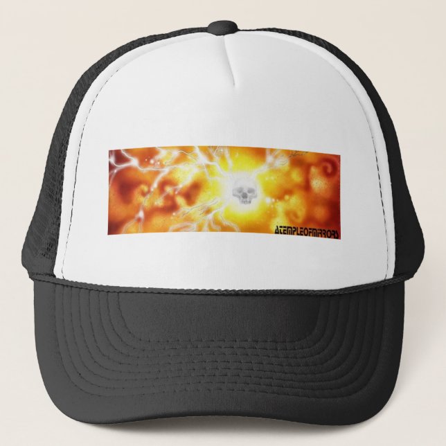Casquette de camionneur de bannière d'ATOME (Devant)