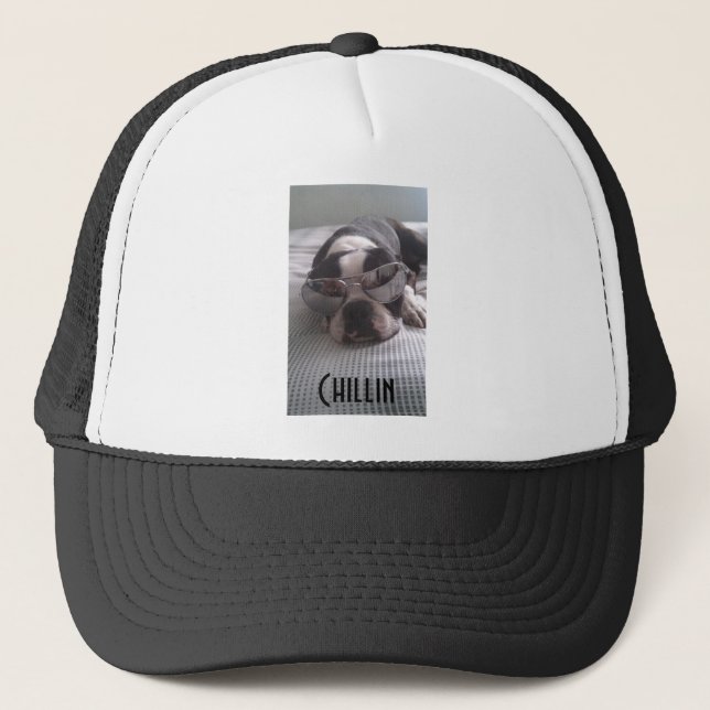 Casquette de camionneur de Boston Terrier (Devant)