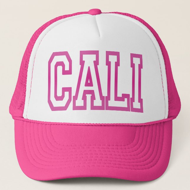 Casquette de camionneur de CALI la Californie (Devant)