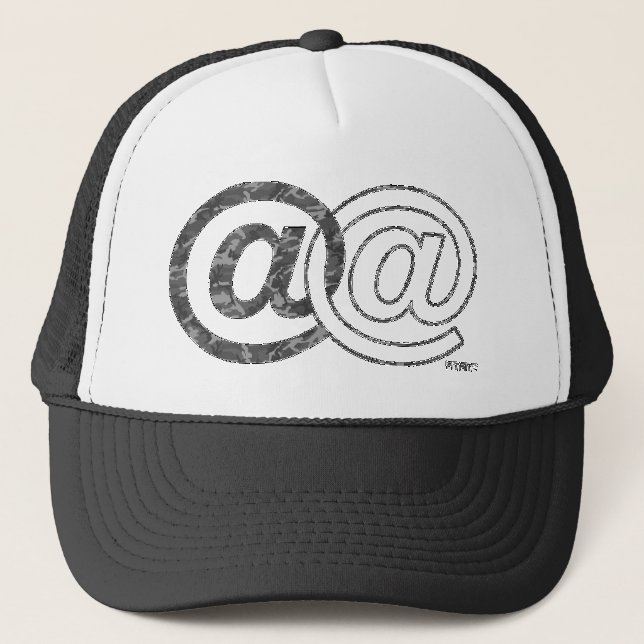 Casquette de camionneur de @@ (CAMO GRIS) (Devant)