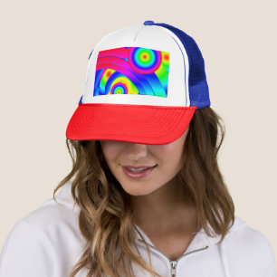 Casquette de camionneur de comète abstraite