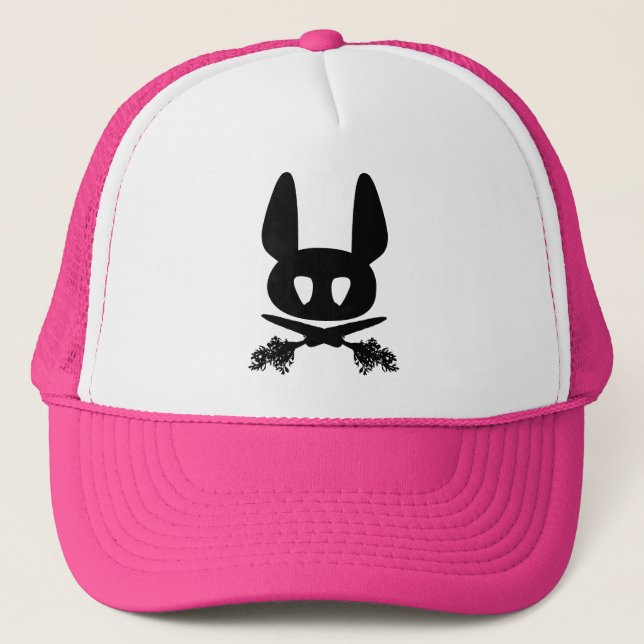 Casquette de camionneur de crâne de lapin (Devant)