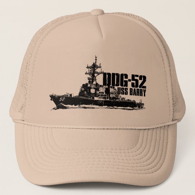 Casquette de camionneur de DDG-52 Barry (Devant)