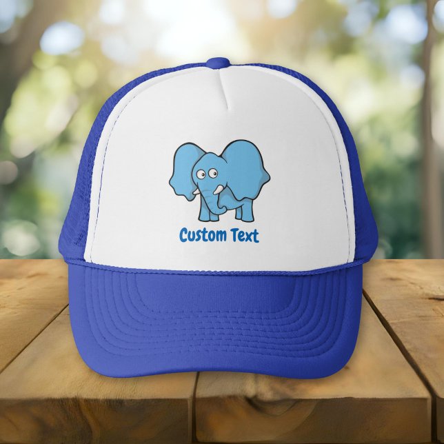 Casquette de camionneur de dessin animé éléphant b (Créateur téléchargé)