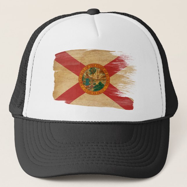Casquette de camionneur de drapeau de la Floride (Devant)