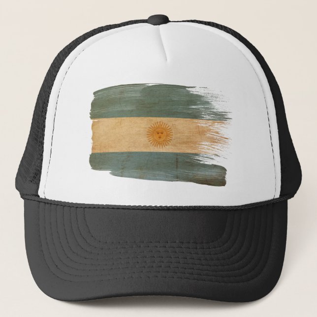 Casquette de camionneur de drapeau de l'Argentine (Devant)