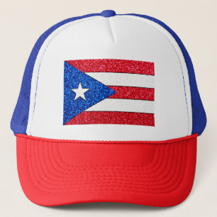 Casquette de camionneur de drapeau de Porto Rico