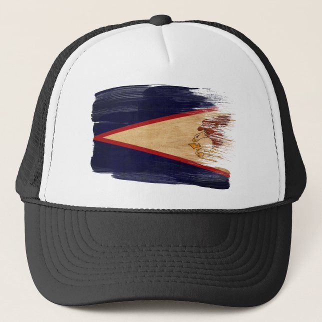 Casquette de camionneur de drapeau des Samoa (Devant)