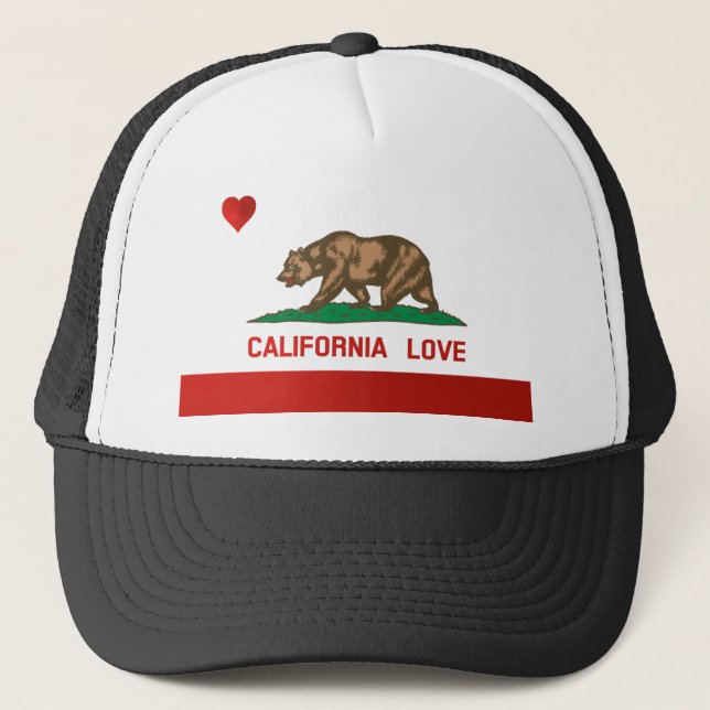 Casquette de camionneur de drapeau d'état d'amour (Devant)