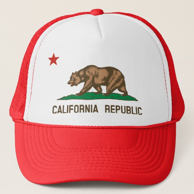 Casquette de camionneur de drapeau d'état de la (Devant)