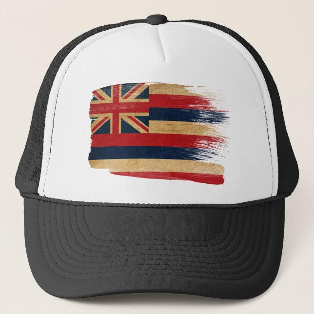 Casquette de camionneur de drapeau d'Hawaï (Devant)