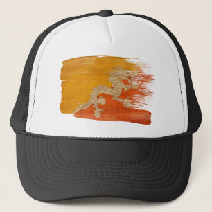 Casquette de camionneur de drapeau du Bhutan