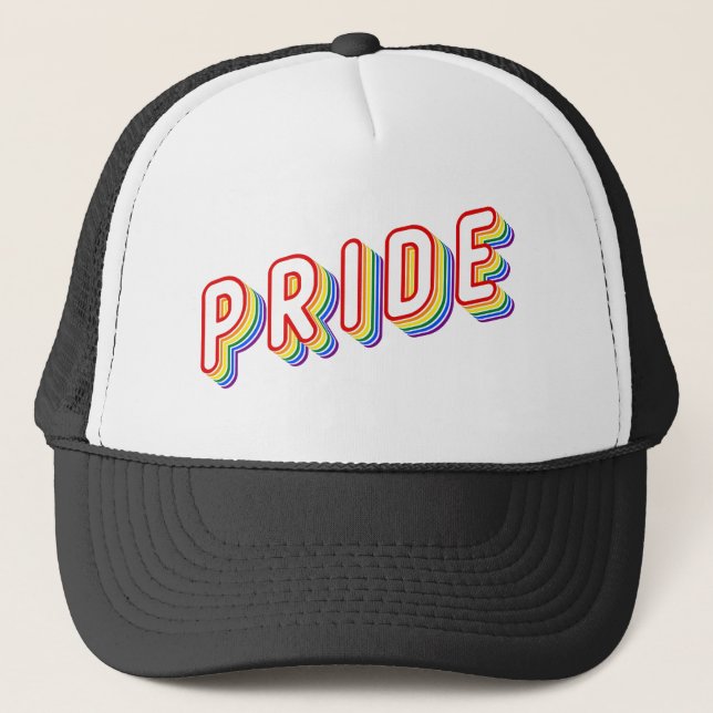 Casquette de camionneur de fierté avec lettrage ar (Devant)