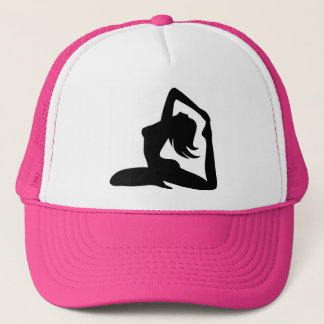 casquette de camionneur de fille de yoga de