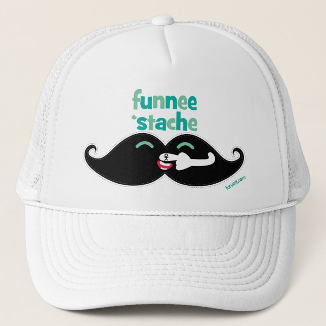 Casquette de camionneur de Funnee Stache (Devant)