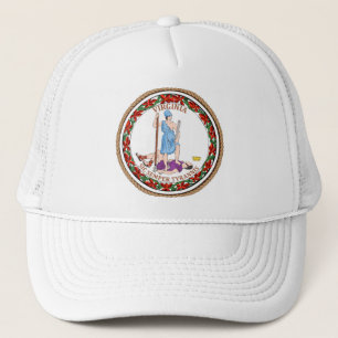 Casquette de camionneur de joint de drapeau d'éta
