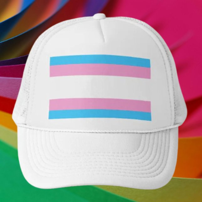Casquette de camionneur de la Fierté Trans : Condu (Créateur téléchargé)