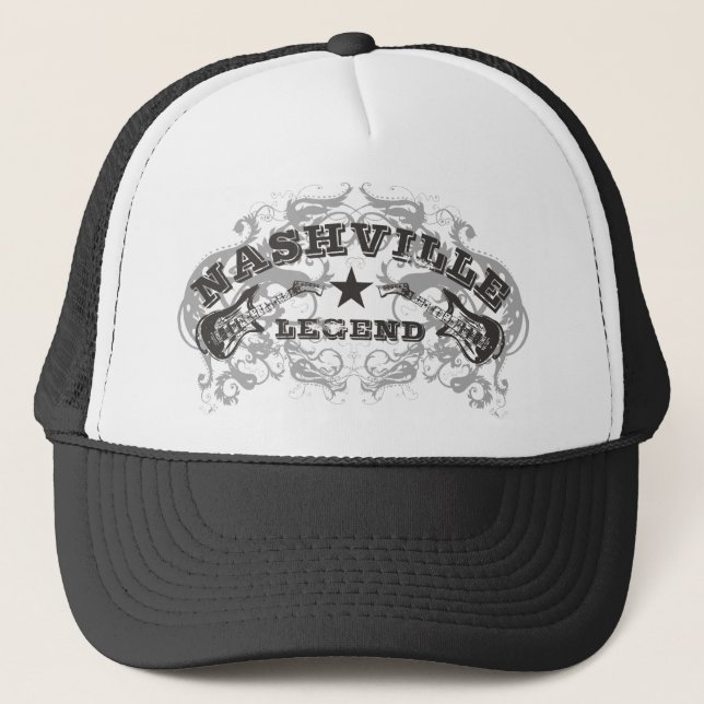 Casquette de camionneur de légende de Nashville (Devant)