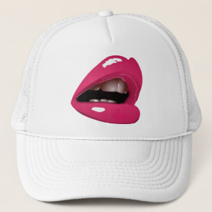 Casquette de camionneur de lèvres de roses indien