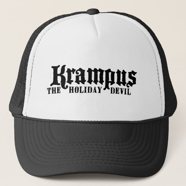 Casquette de camionneur de logo de Krampus (Devant)