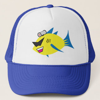Casquette de camionneur de logo de POISSONS de la