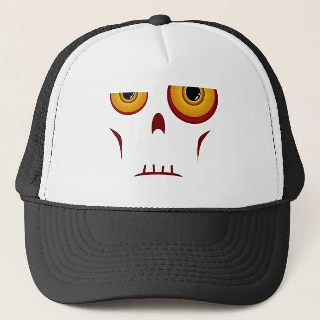 Casquette de camionneur de long visage de zombi (Devant)