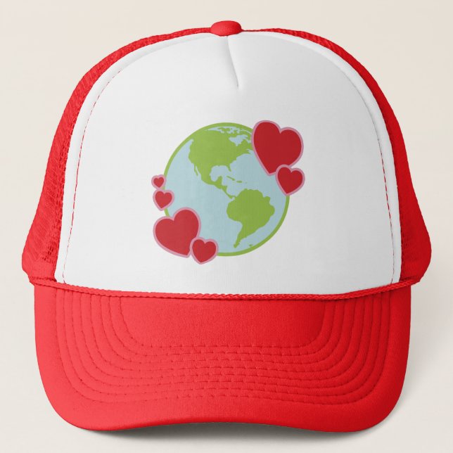 Casquette de camionneur de Lovin de la terre (Devant)