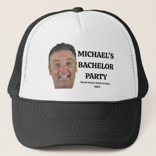 Casquette de camionneur de marié à visage personna