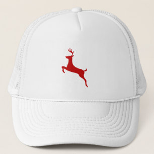 Casquette de camionneur de Noël minimaliste Renne