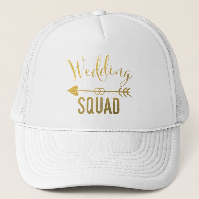 CASQUETTE de CAMIONNEUR de peloton de mariage (Devant)
