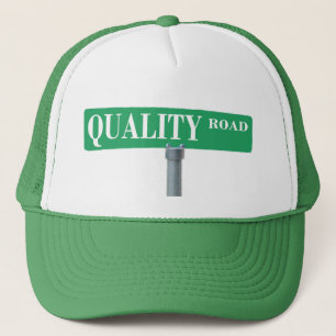 Casquette de camionneur de plaque de rue de route