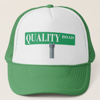Casquette de camionneur de plaque de rue de route