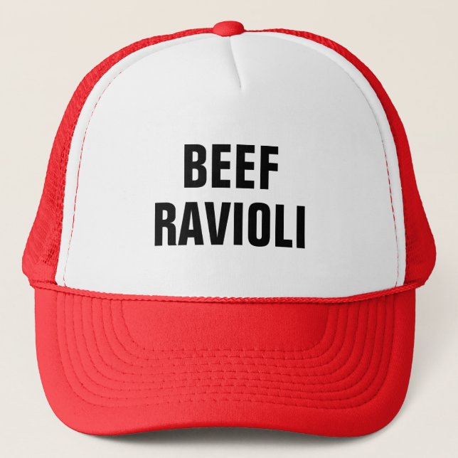 Casquette de camionneur de ravioli de boeuf (Devant)