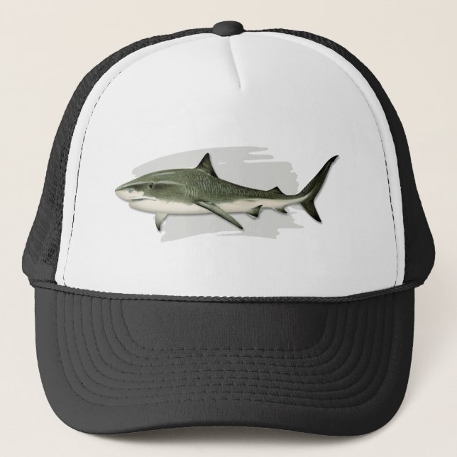 Casquette de camionneur de requin de tigre (Devant)