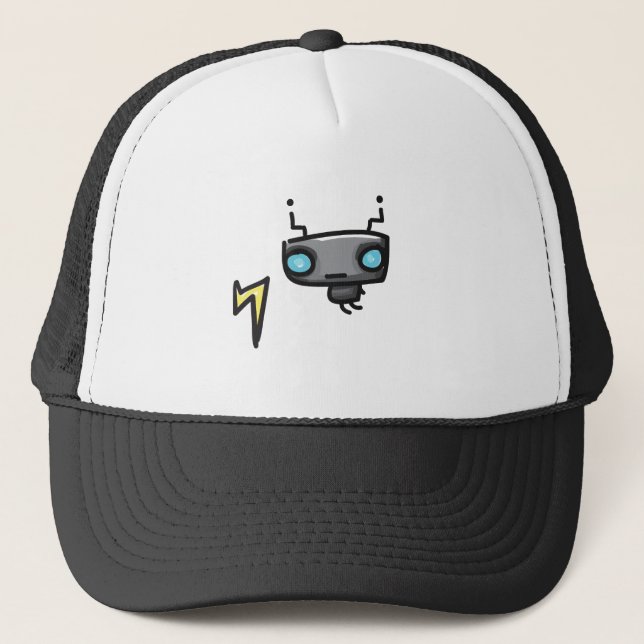 Casquette de camionneur de robot de griffonnages (Devant)