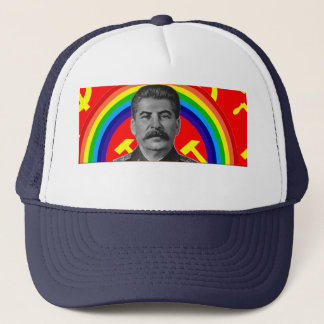 Casquette de camionneur de Stalin d'arc-en-ciel