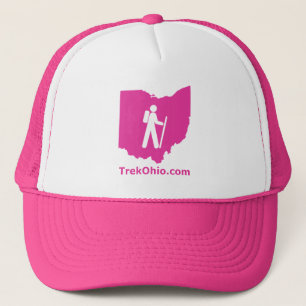 Casquette de camionneur de TrekOhio, rose indien